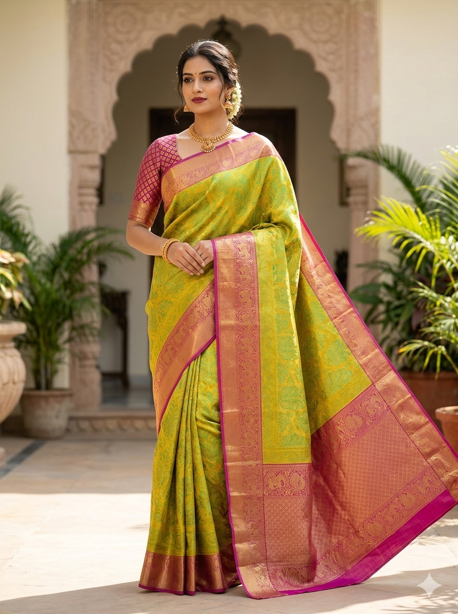 Tamil Wedding Saree Tradition From Grandmother to Bride — NN Silk Sarees