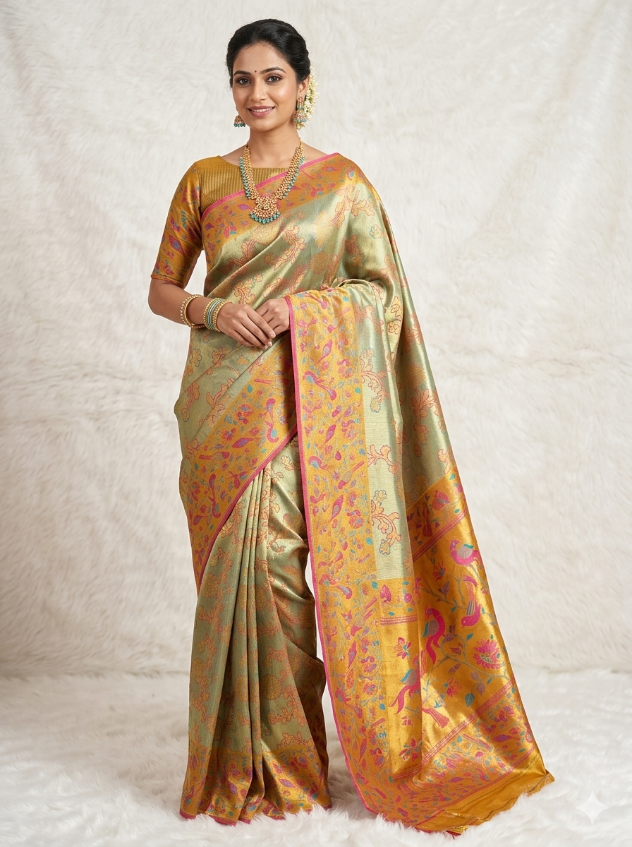 How to Match Jewelry with Kanchipuram Silk Sarees — NN Silk Sarees