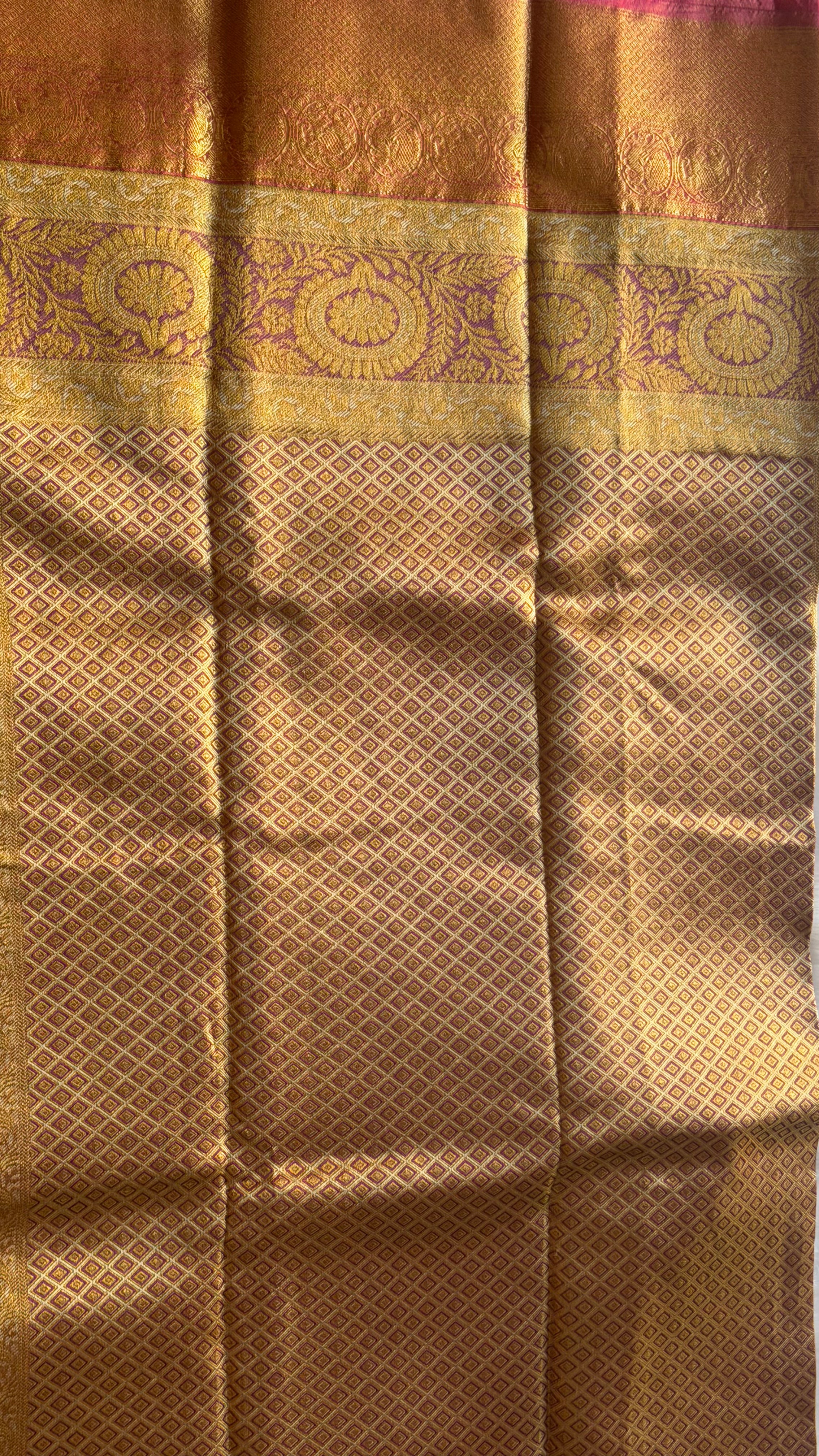 Kanchipuram pure silk saree border - authentic real zari work at direct manufacturer price