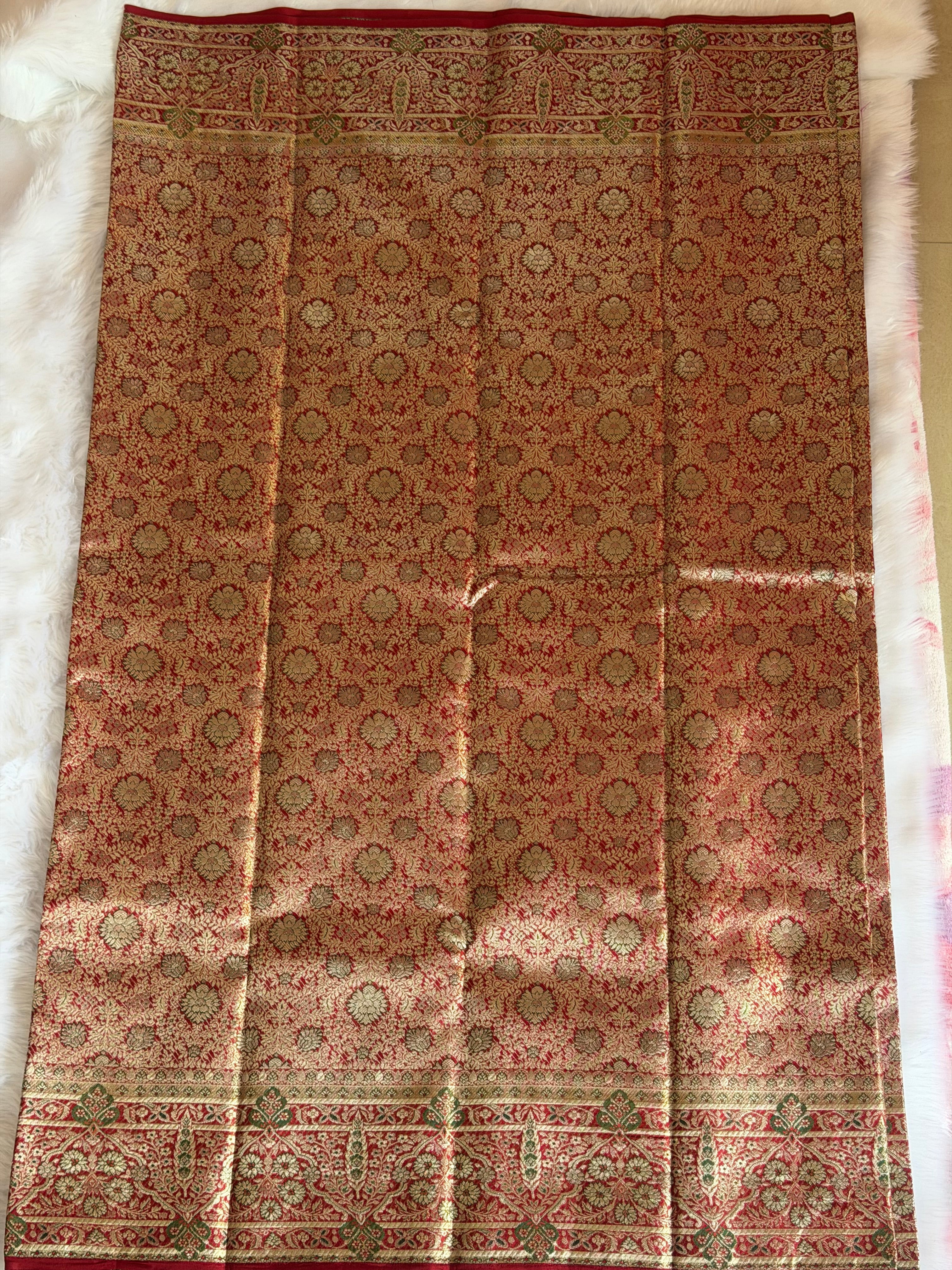 Kanchipuram premium pure silk saree body - finest mulberry silk with rich grand pallu KPPS0014