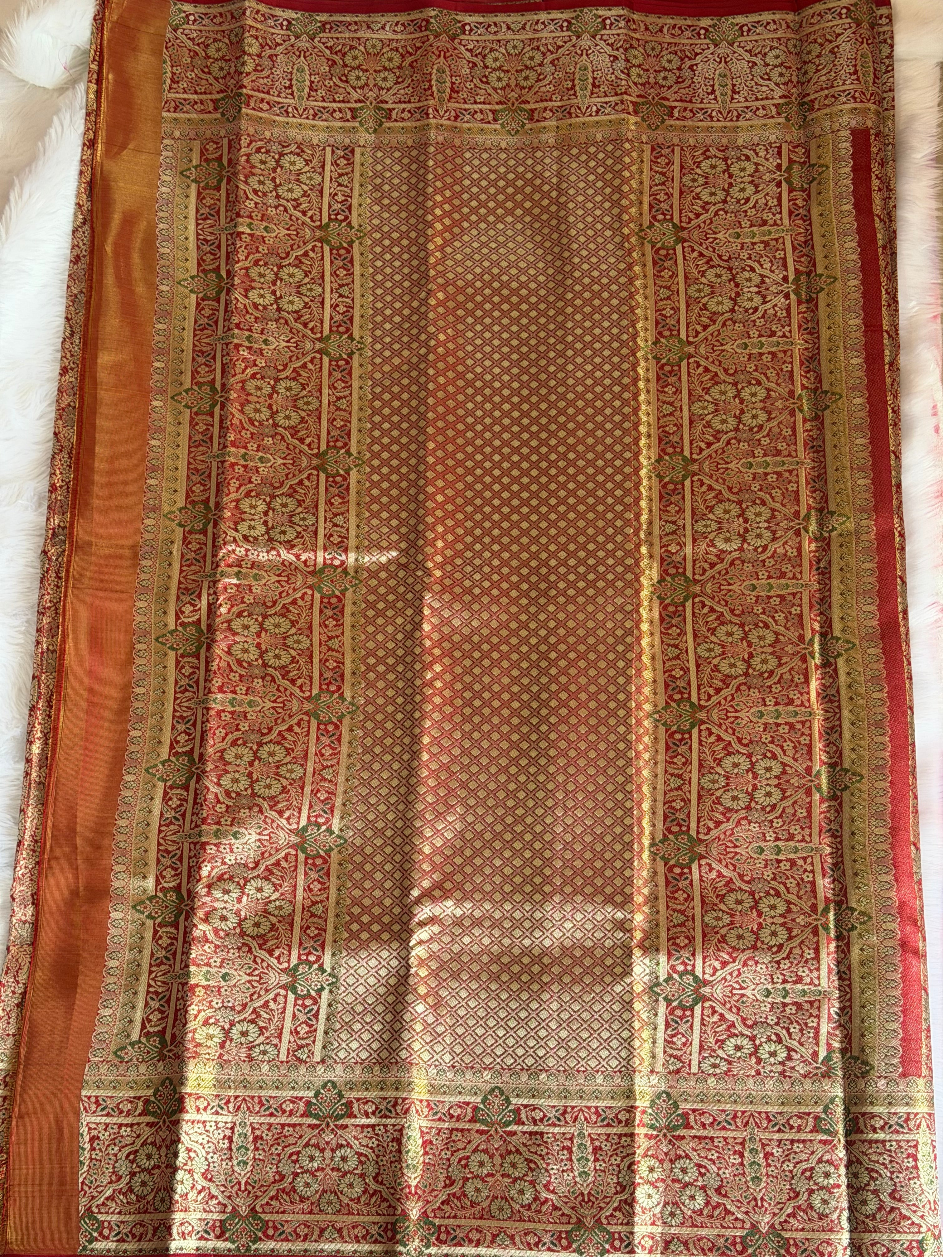 Kanchipuram premium pure silk saree border - elaborate real zari weaving at manufacturer price
